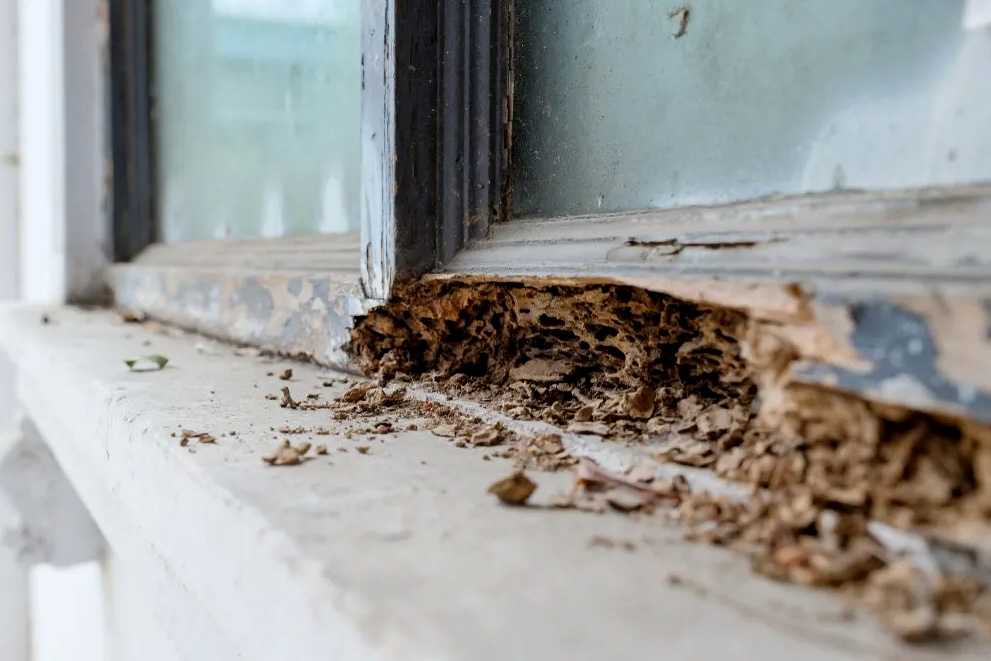 Some termite damage is easy to spot, other are not